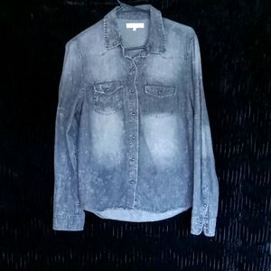 Stonewashed charcoal shirt Medium